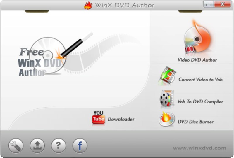 WinX DVD Authorメインインターフェイス
