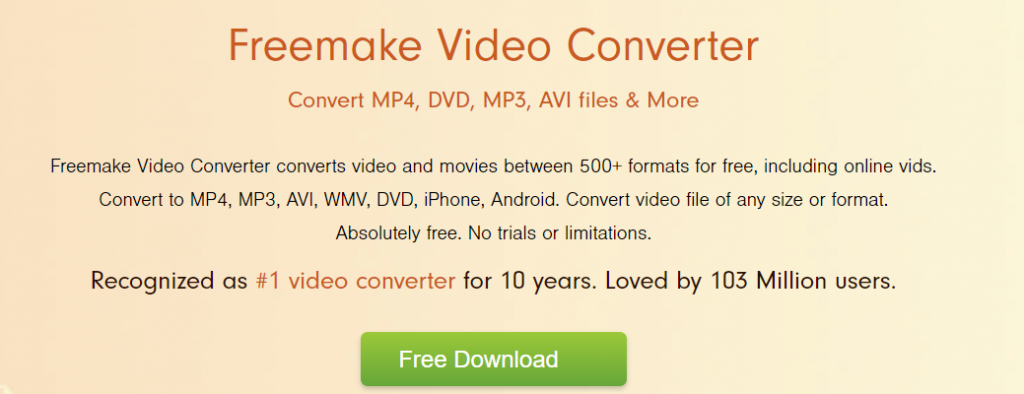 Freemake Video Converter ダウンロード