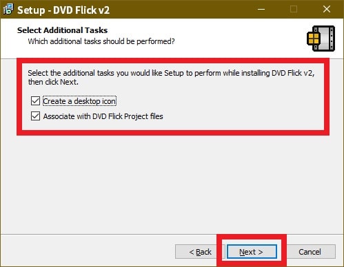 DVD Flick 追加タスク